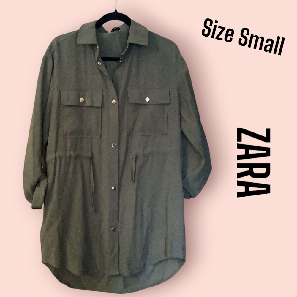 ZARA | Small green tunic dress